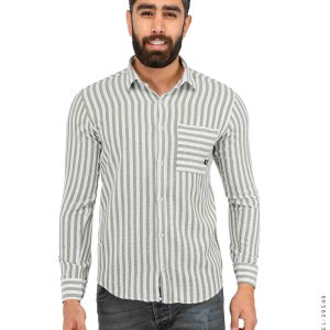 پیراهن مردانه کنفی راه راه Lima مدل 39549