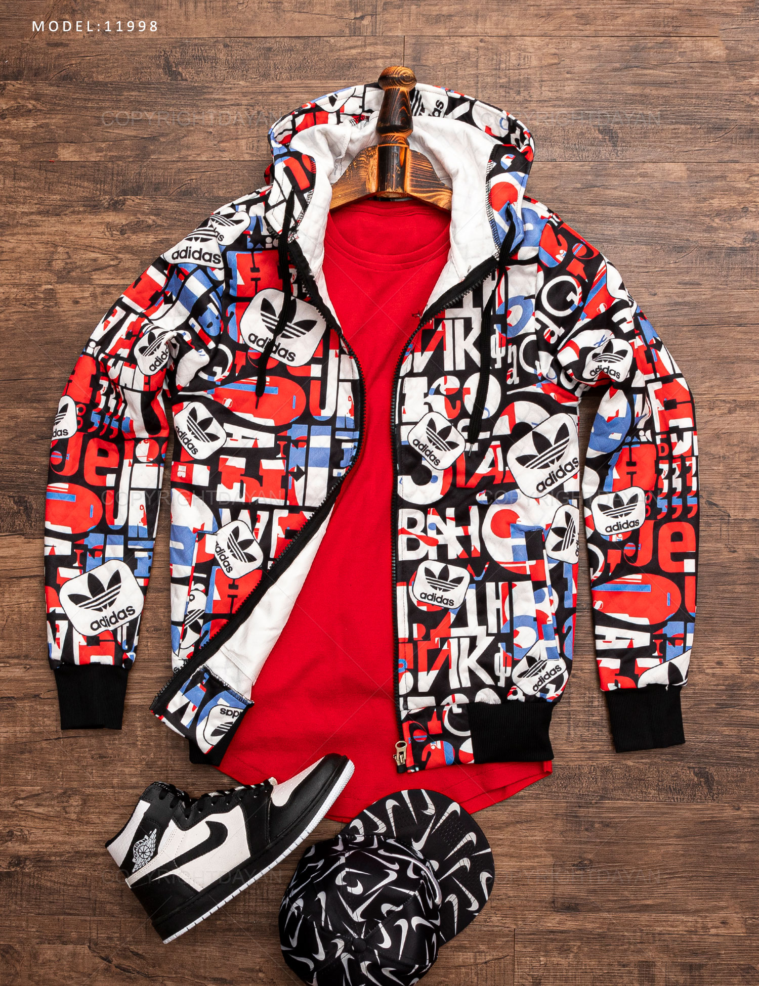 سویشرت مردانه Adidas مدل 11998