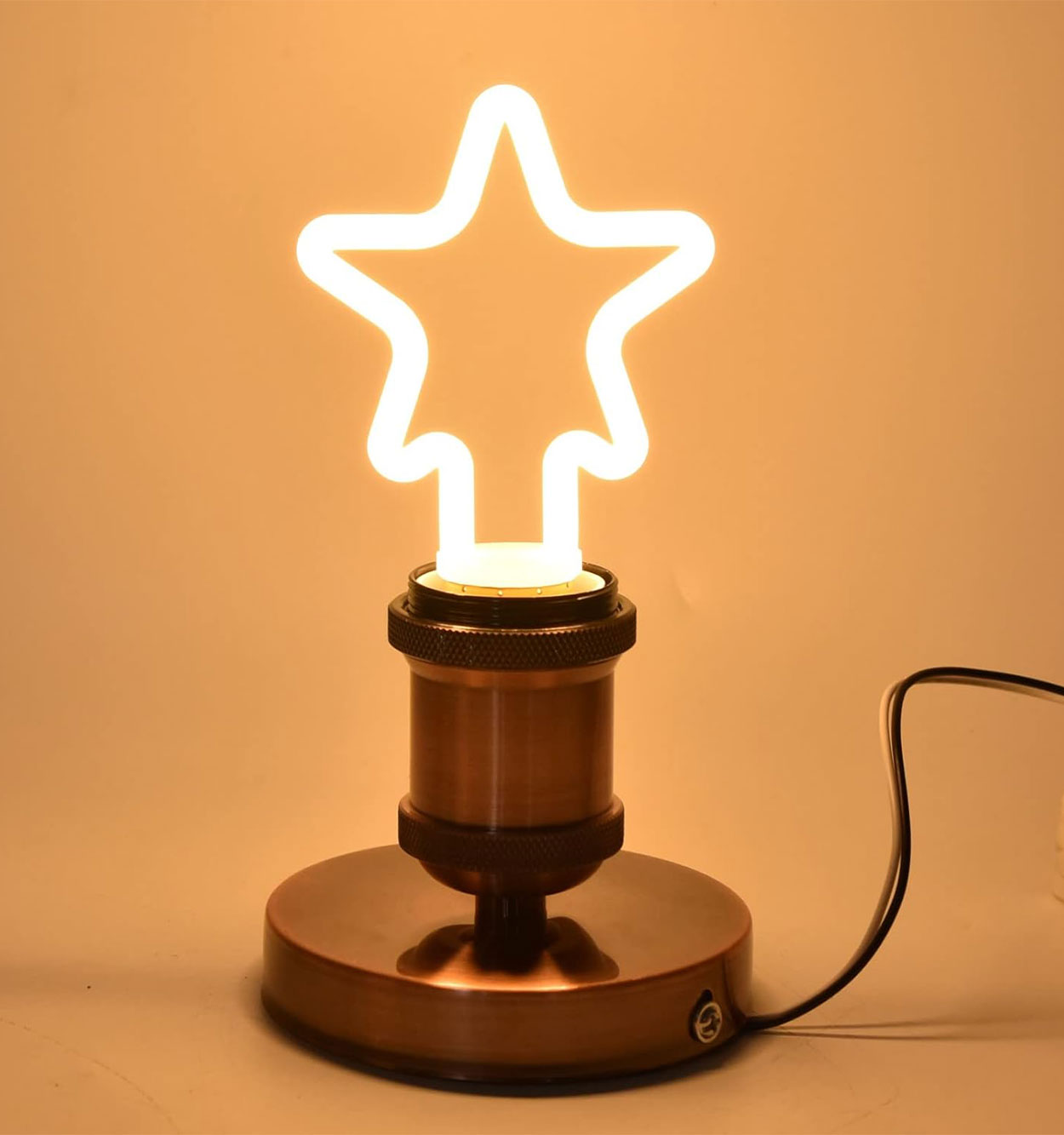 لامپ نئون 4 وات طرح ستاره مدل 43053