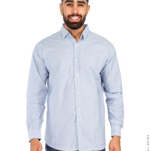 پیراهن مردانه آستین بلند راه راه Nika مدل 39783