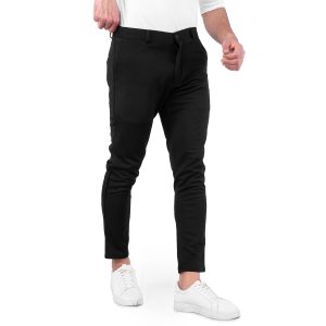 شلوار راسته مردانه مشکی مدل 44362