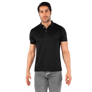 تیشرت یقه دار مردانه مشکی جودون مدل 44264