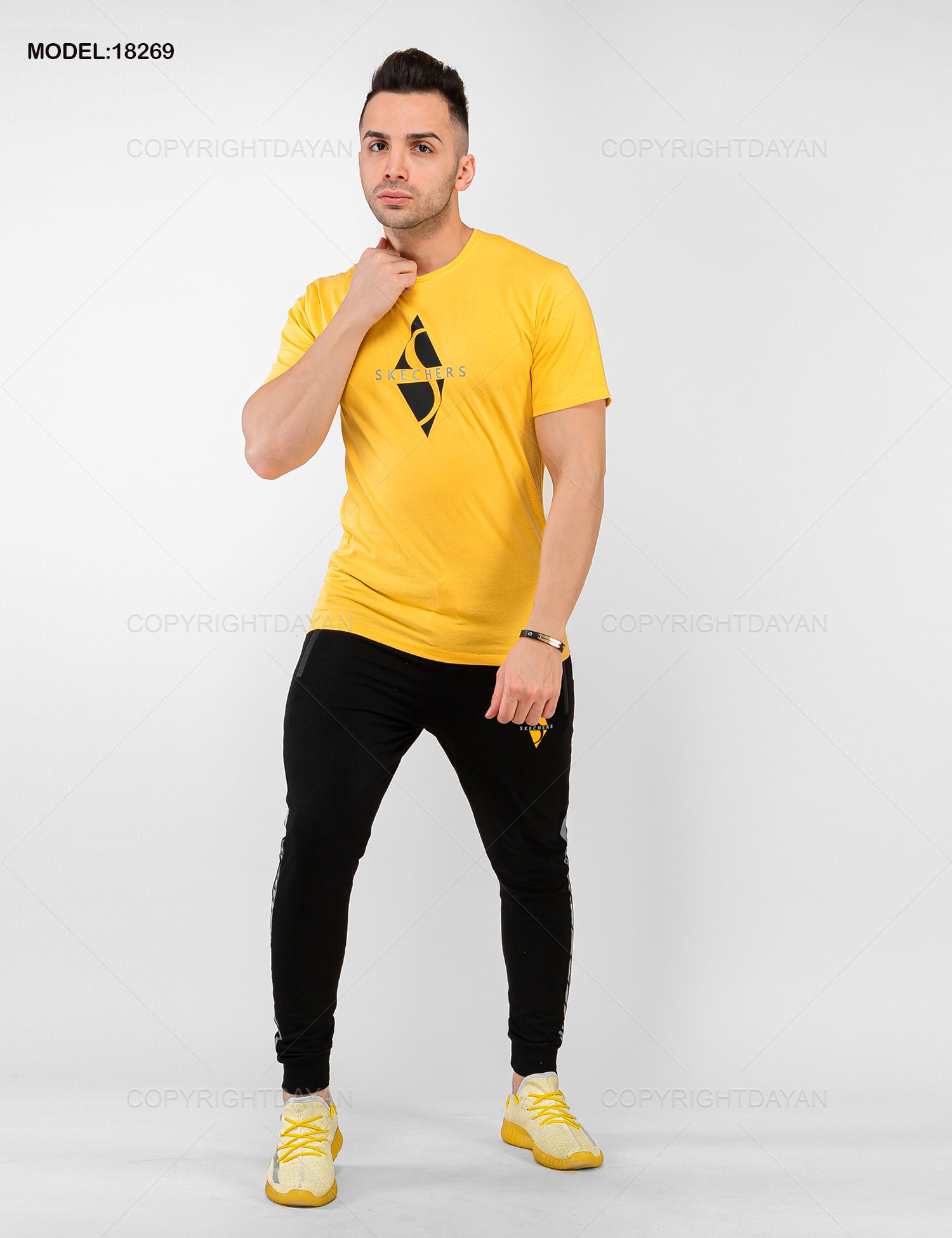 ست تیشرت شلوار مردانه Skechers مدل 18269