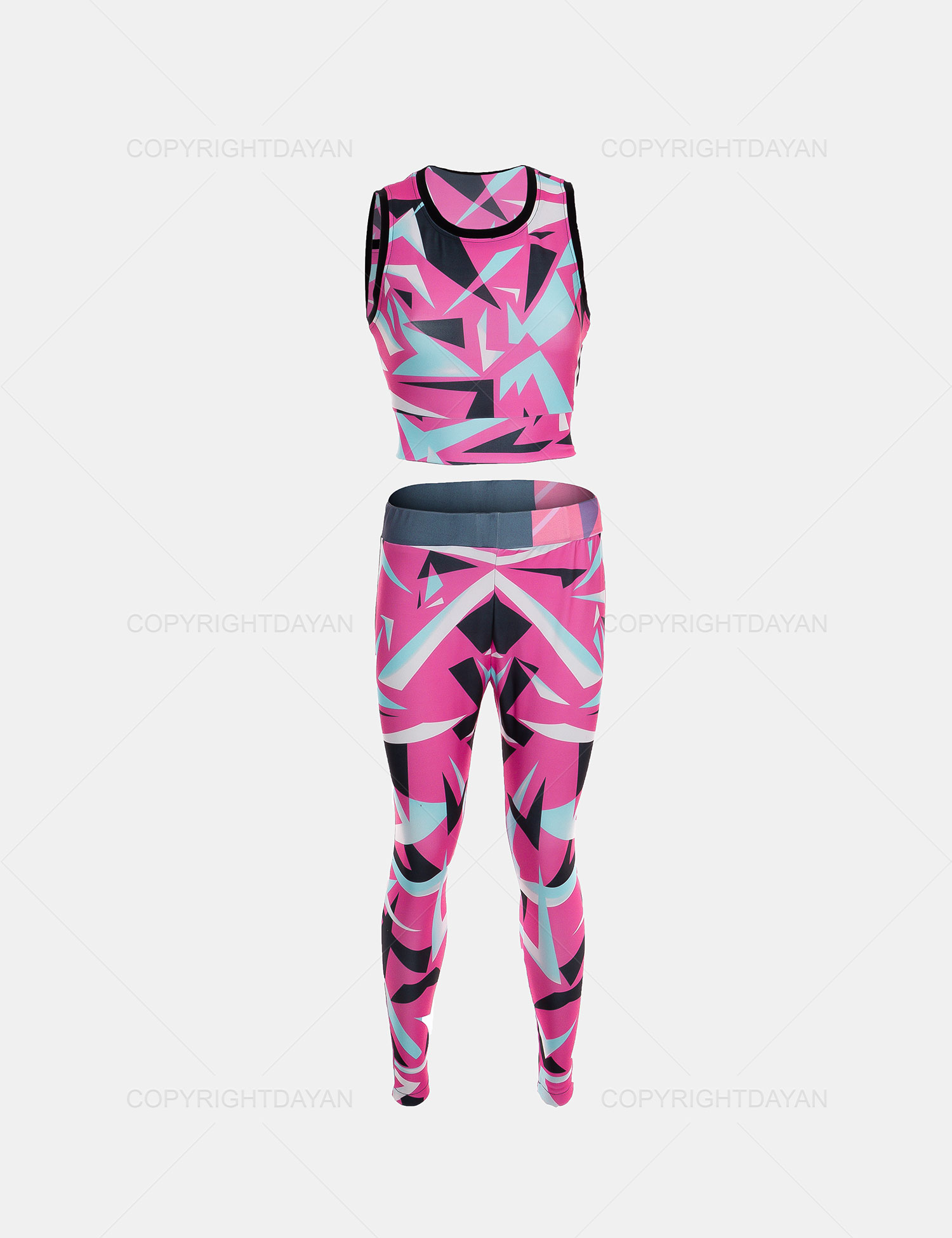 ست نیم تنه شلوار زنانه Pink مدل 12739