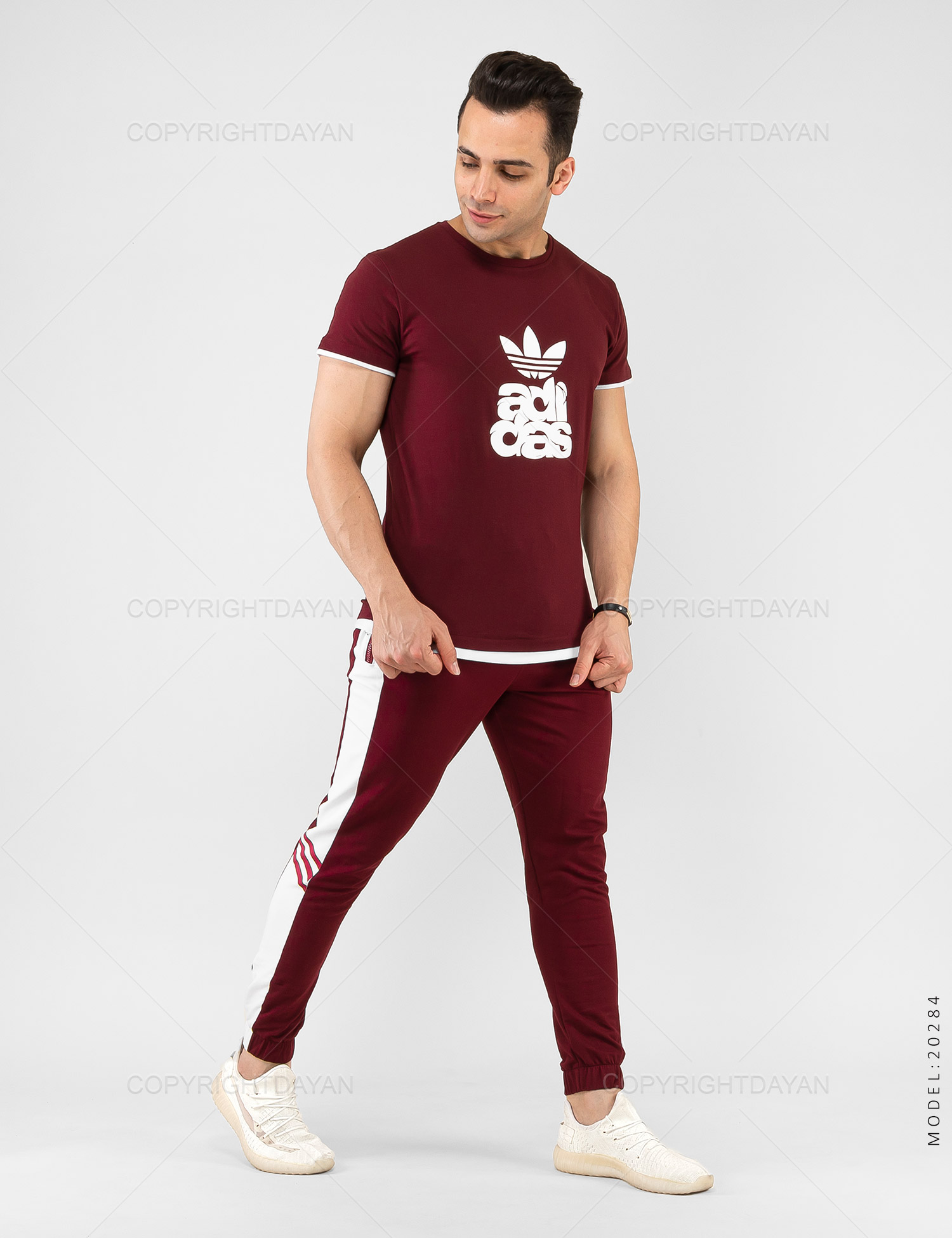 ست تیشرت شلوار مردانه Adidas مدل 20284