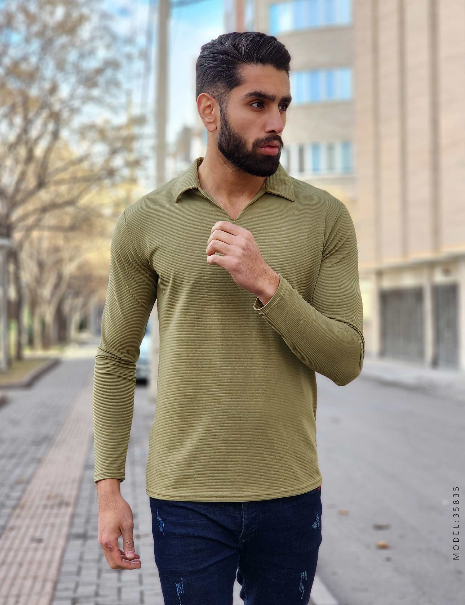 بلوز یقه دار مردانه Lima مدل 35835