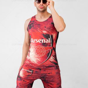 ست رکابی شلوارک مردانه Arsenal مدل 18036