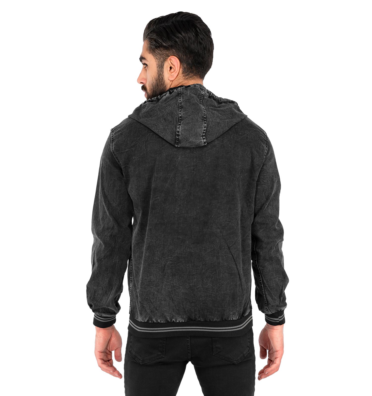سویشرت کلاهدار لی مردانه Rayan ذغال سنگی مدل 41494