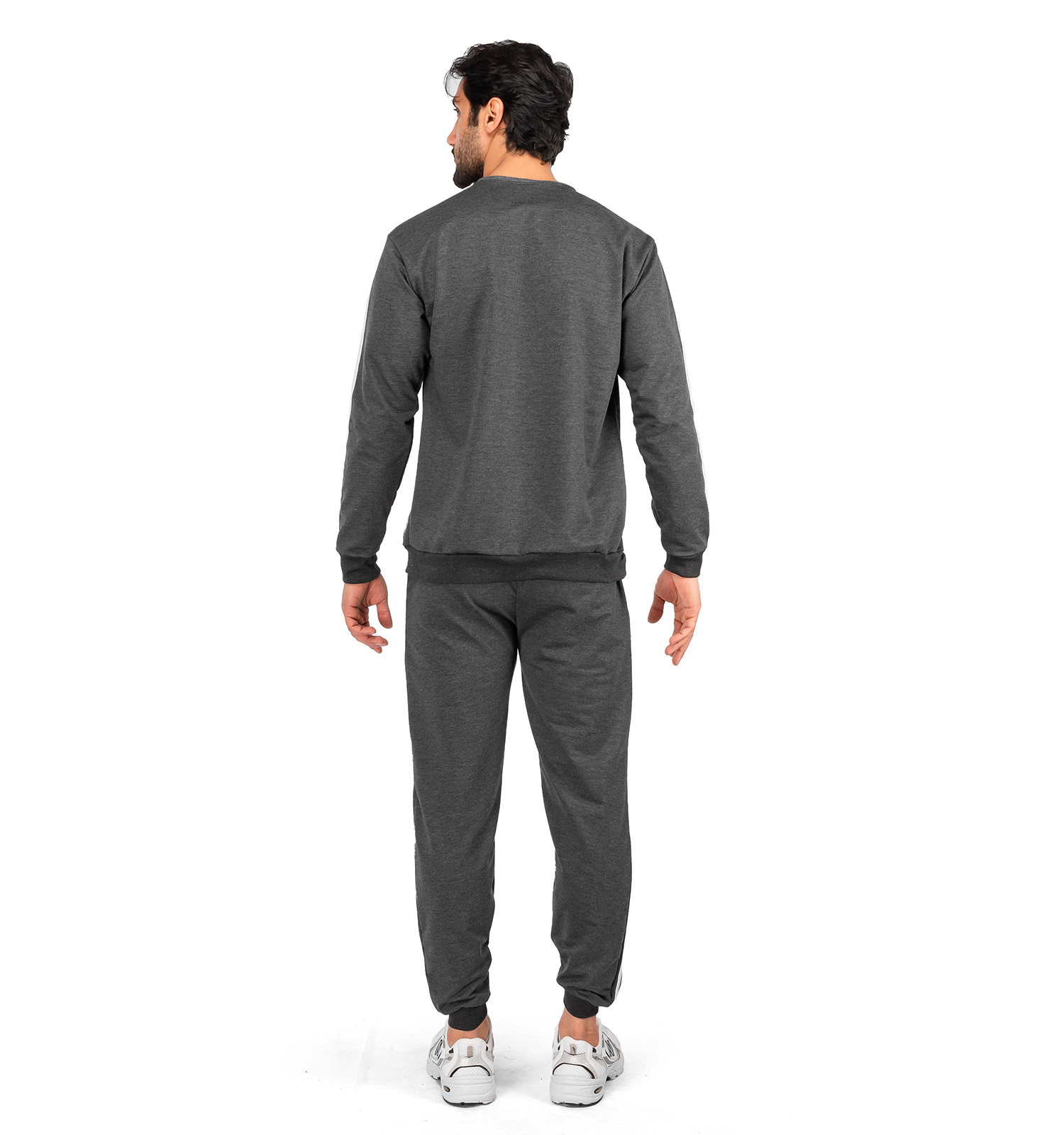ست بلوز شلوار مردانه آستین بلند ساده یقه گرد Adidas مدل 40981