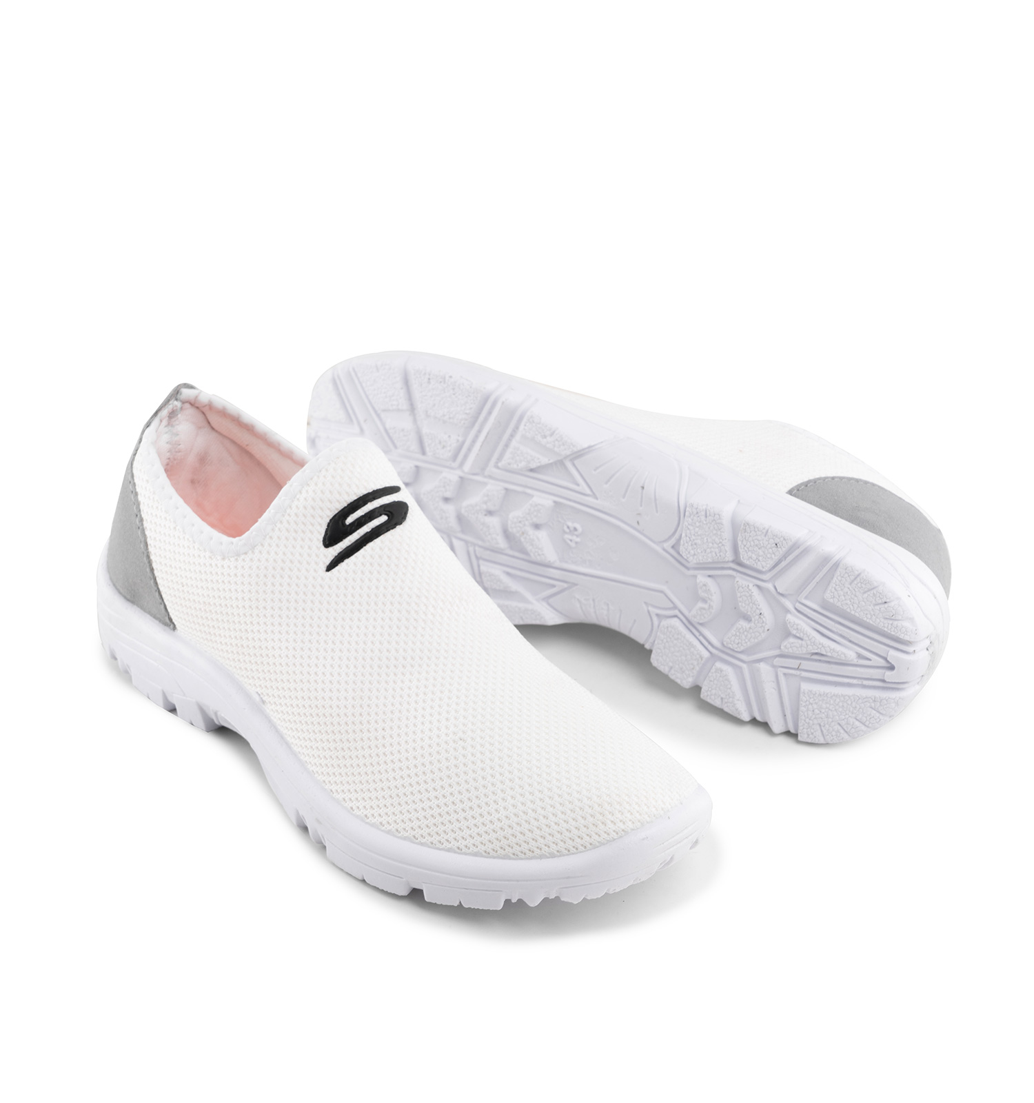 کفش اسپرت Skechers مردانه سفید پیاده روی بدون بند مدل 42256