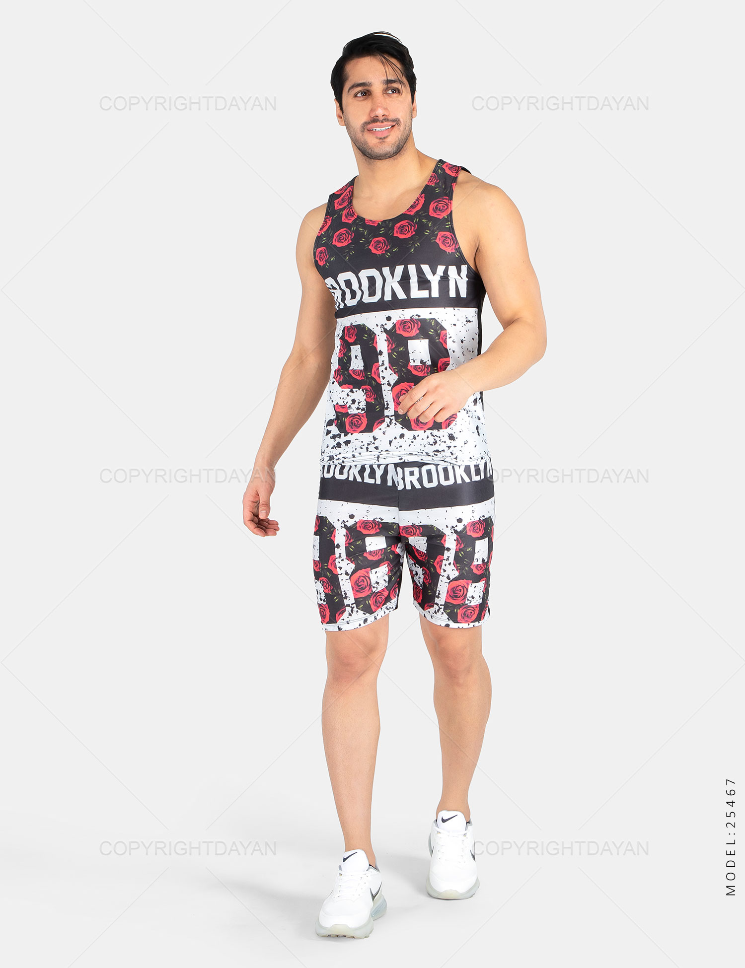 ست رکابی شلوارک مردانه Brooklyn مدل 25467