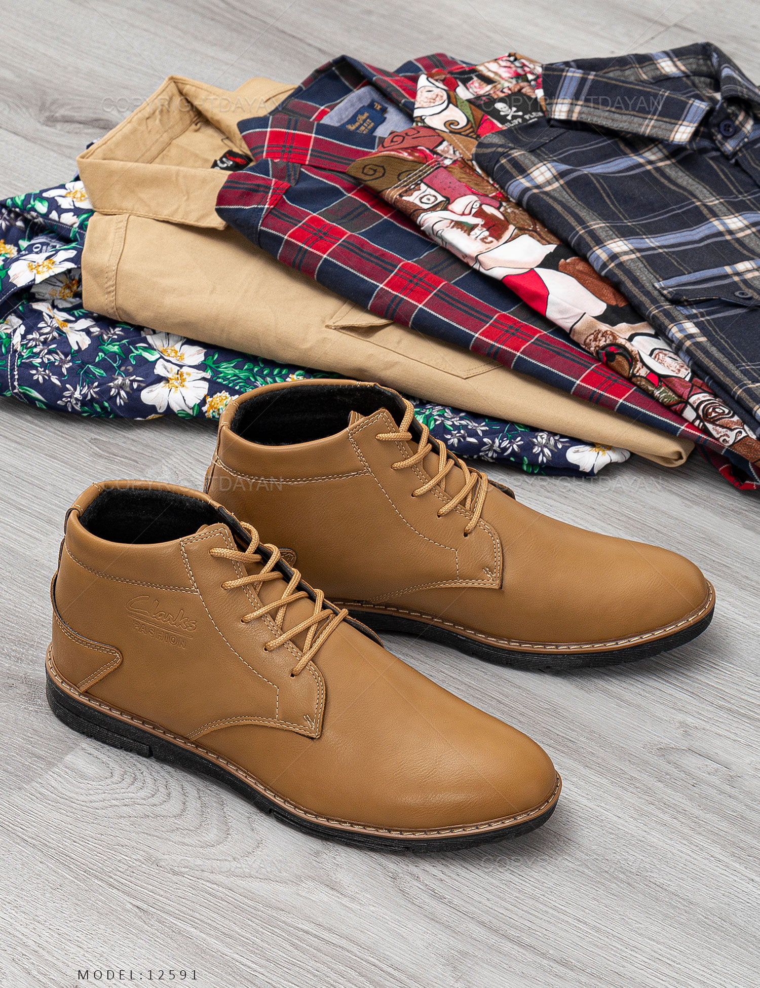 کفش مردانه Clarks مدل 12591