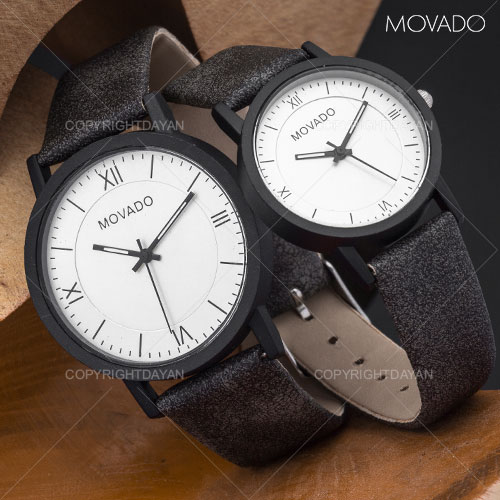 ست ساعت مردانه زنانه Movado مدل Dolna (خاکستری)