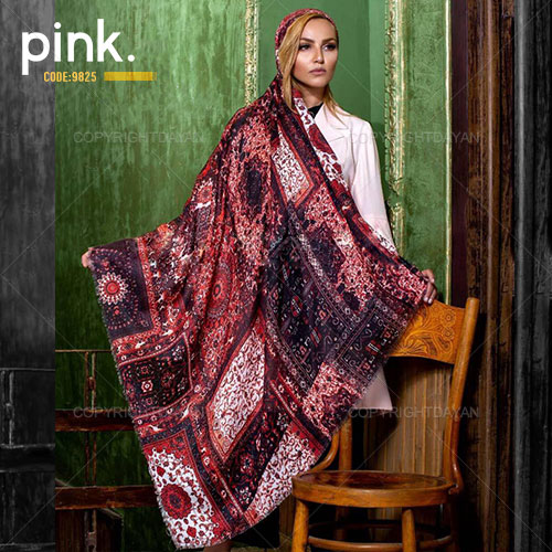 روسری بلند Pink مدل L 9825