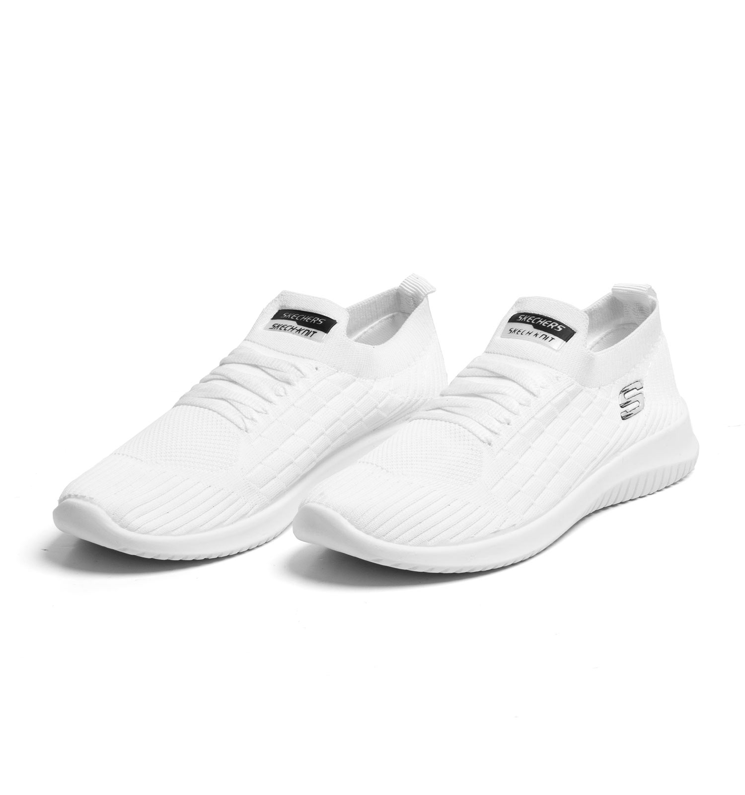 کفش اسپرت Skechers مردانه سفید پیاده روی بندی مدل 38701