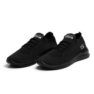کفش اسپرت Skechers مردانه مشکی پیاده روی بندی مدل 38699