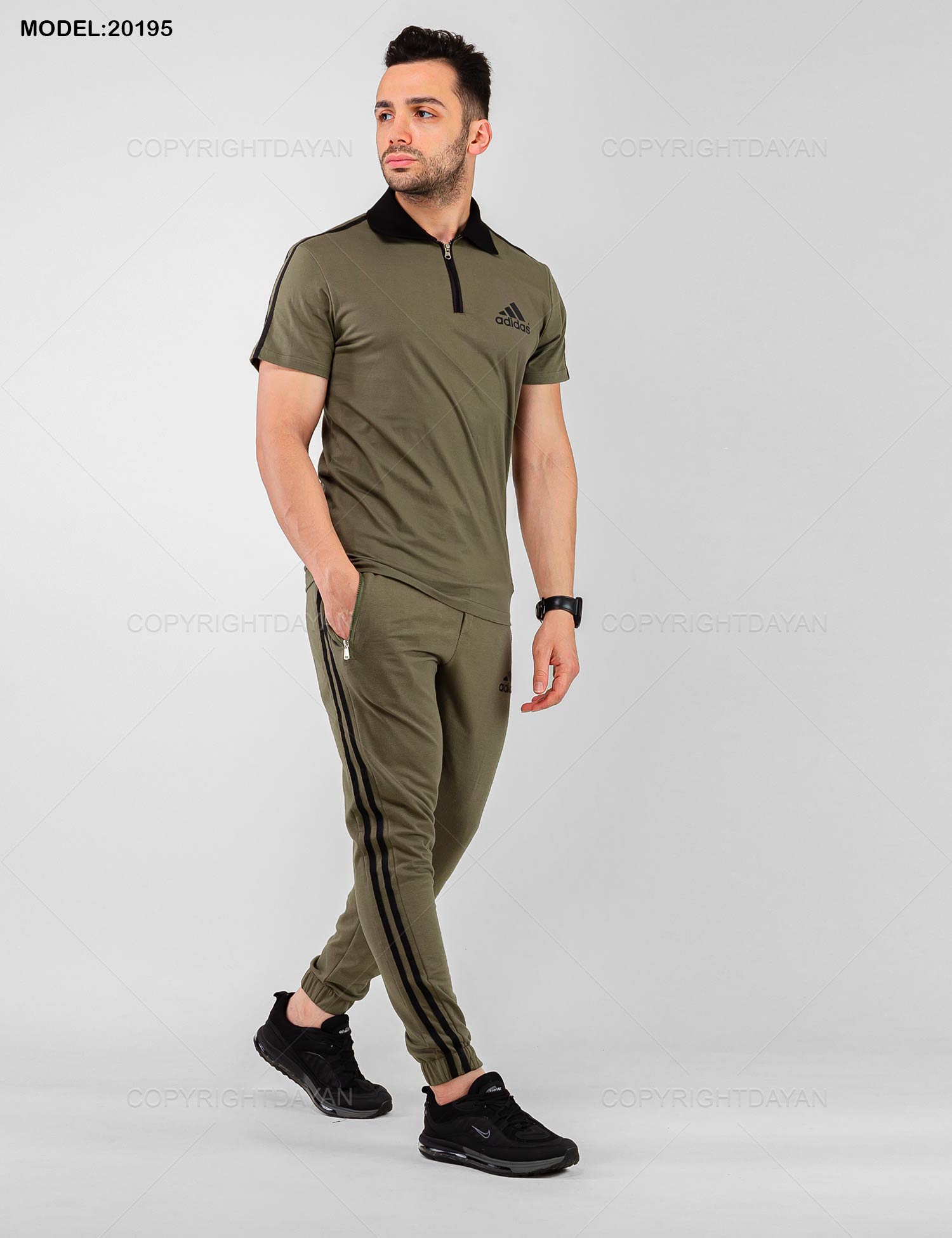 ست پولوشرت شلوار مردانه Adidas مدل 20195