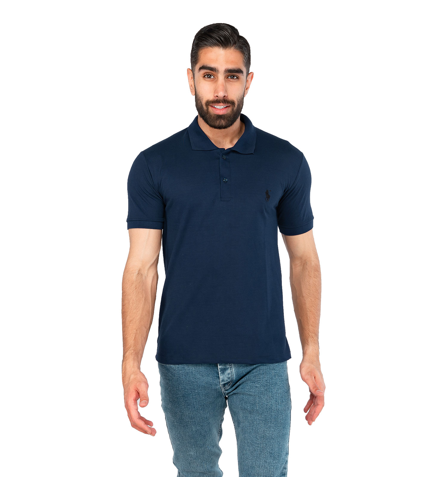 تیشرت Polo مردانه یقه دار ساده مدل 44618
