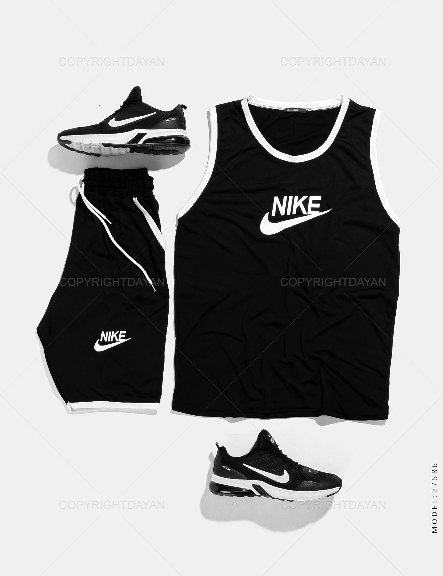 ست رکابی شلوارک مردانه Nike مدل 27586