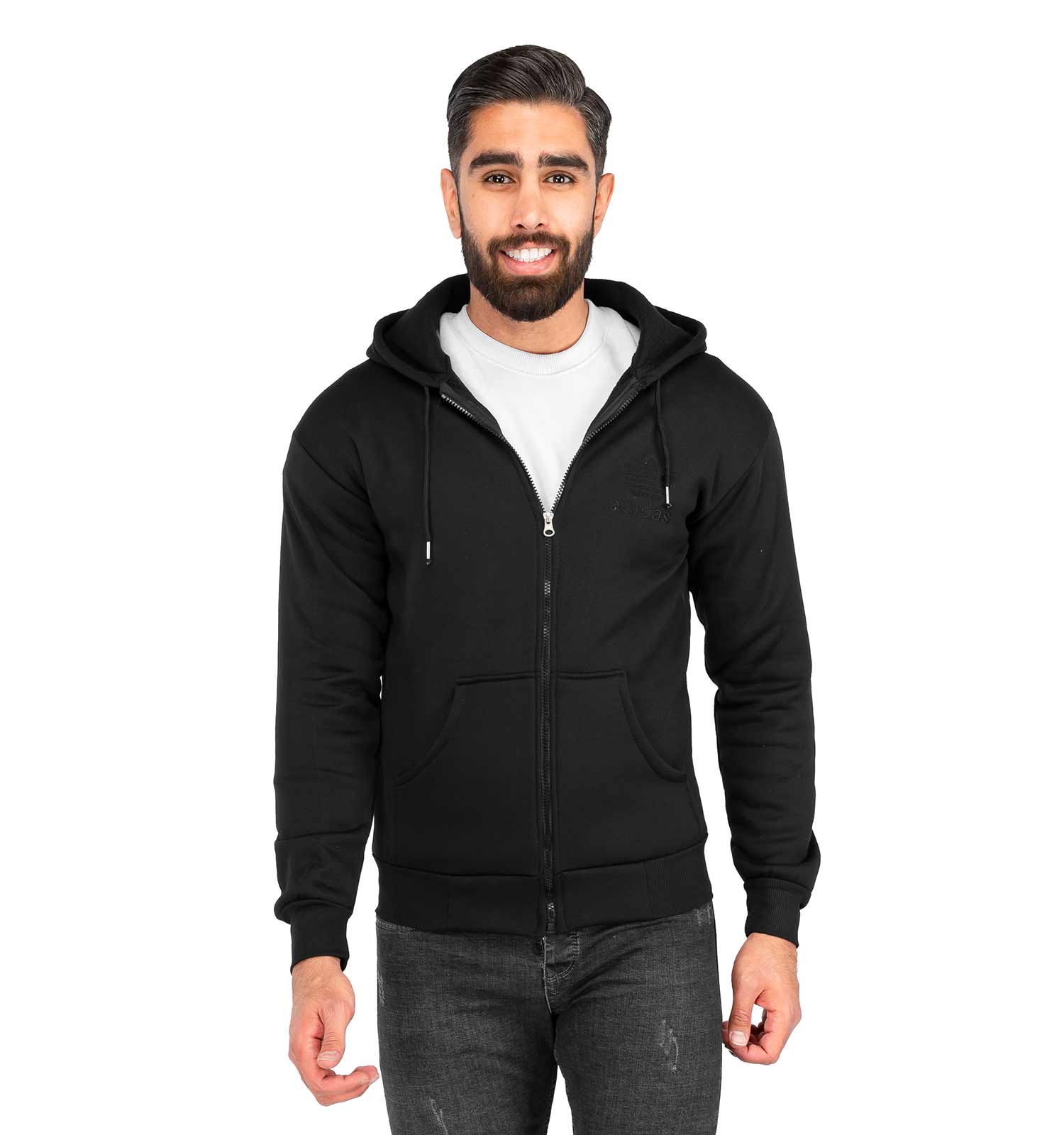 سویشرت زیپ دار مردانه Adidas مدل 39893