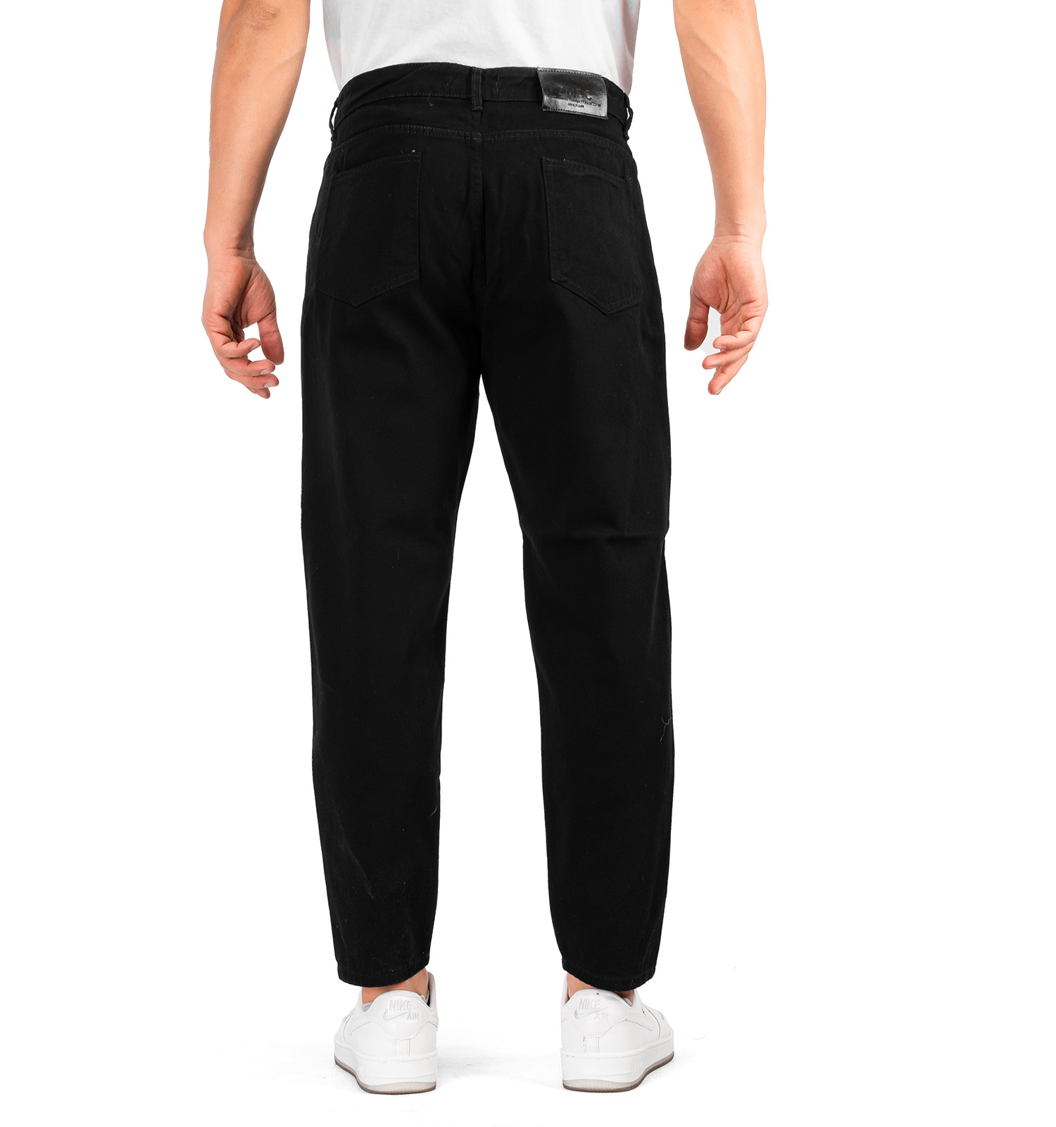 شلوار لی مام فیت مردانه مشکی اسپرت Zara مدل 41383