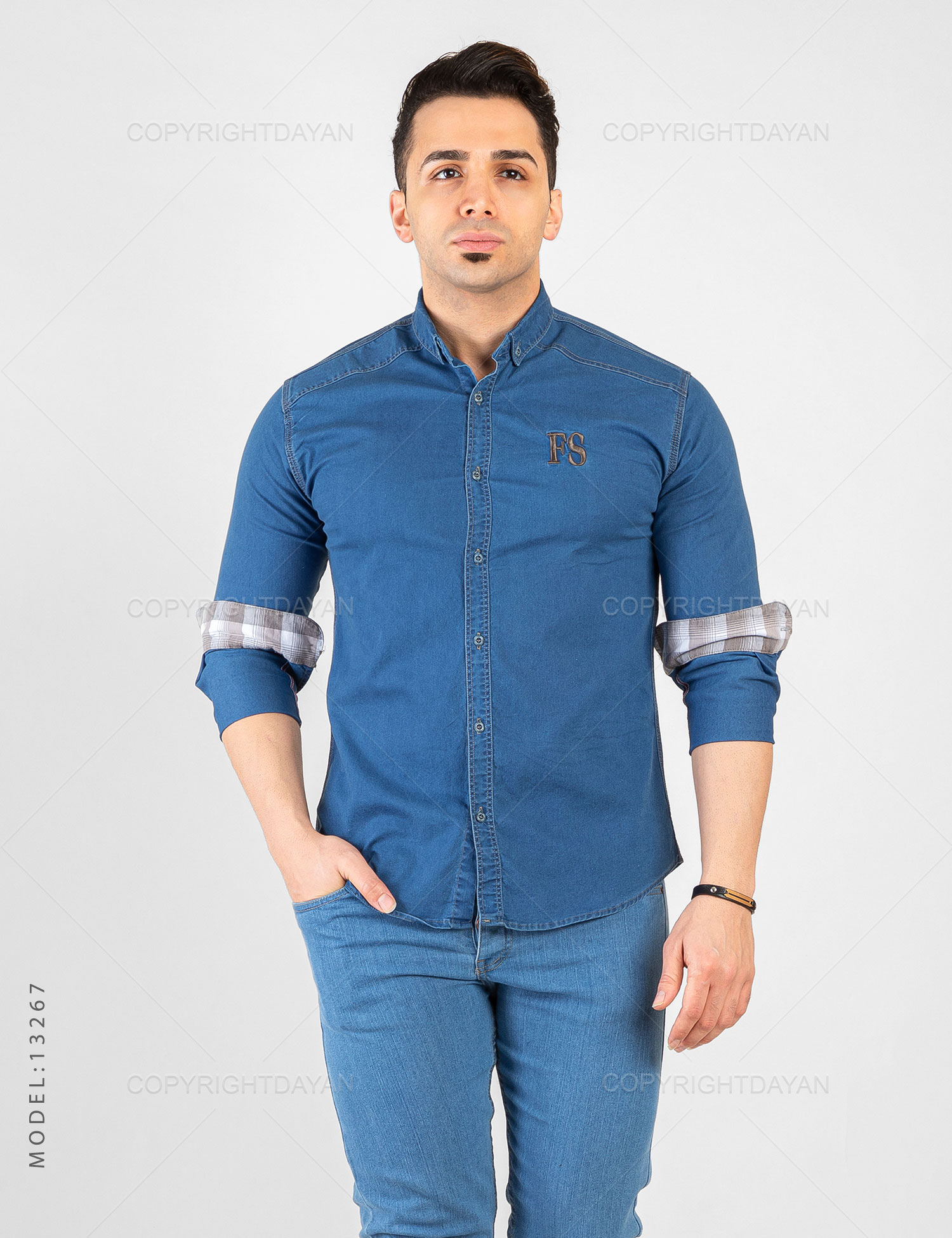پیراهن مردانه Benson مدل 13267