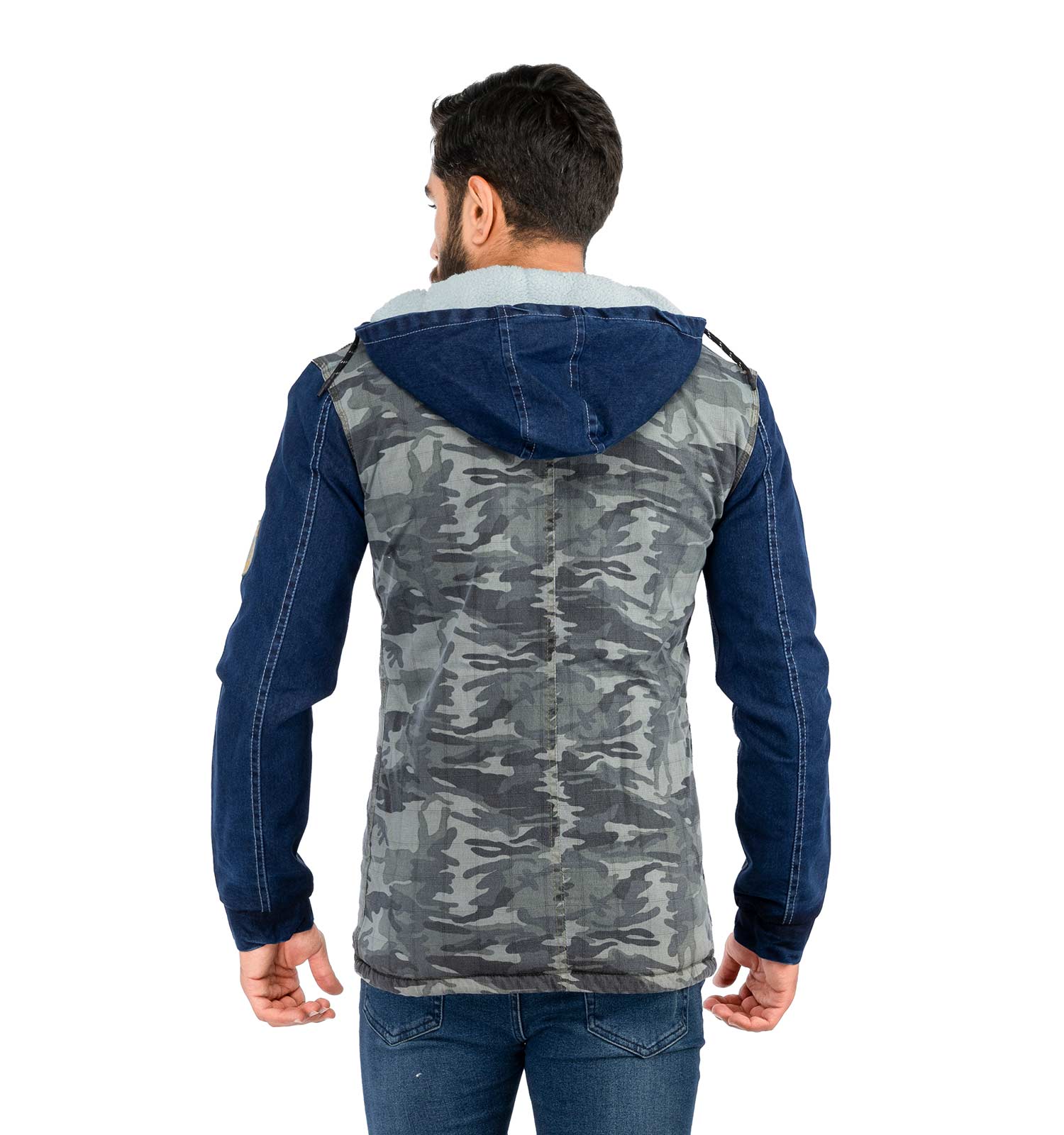 کاپشن کتان مردانه چریکی Alma مدل 38900