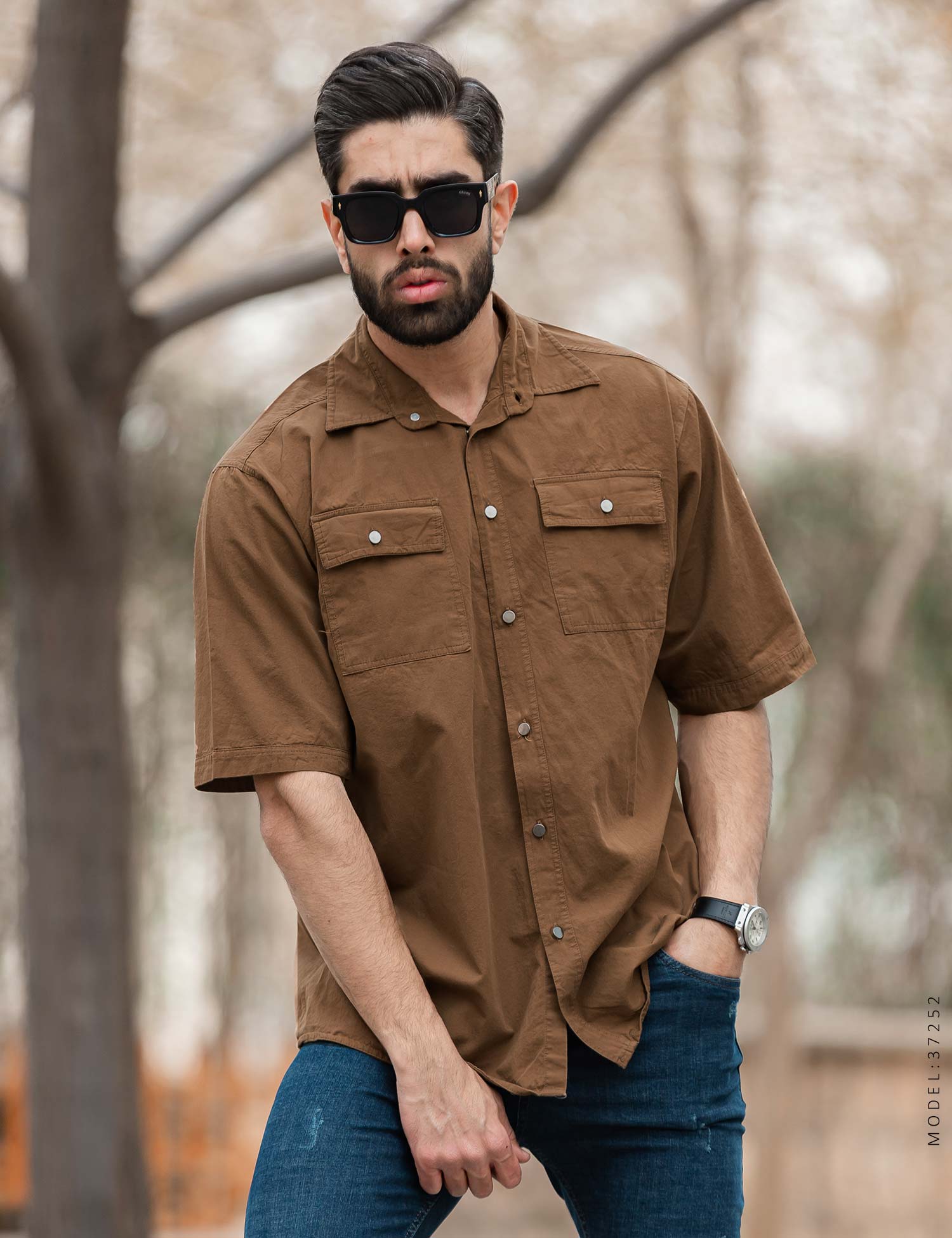 پیراهن مردانه کتان Maran مدل 37252