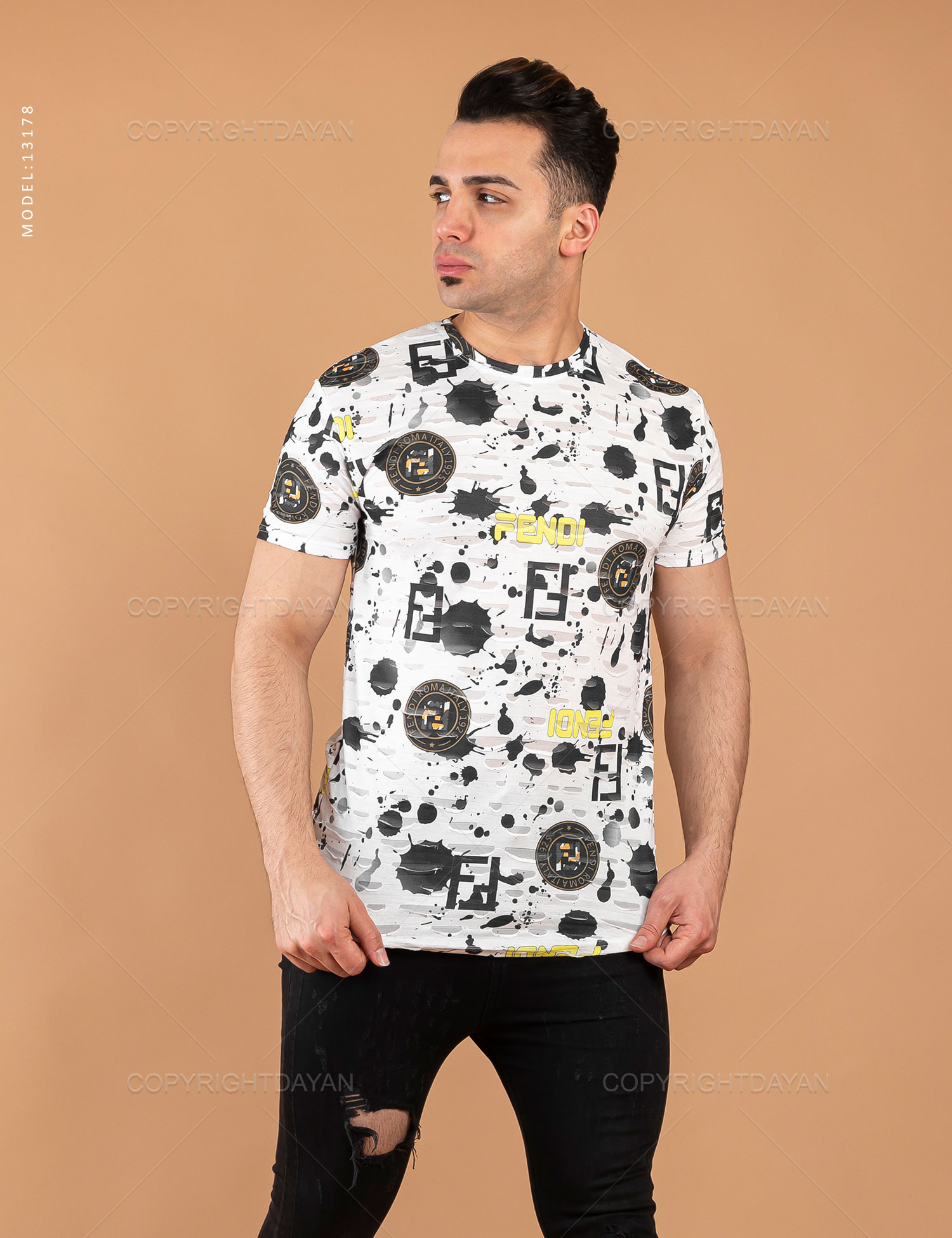 تیشرت مردانه Fendi مدل 13178
