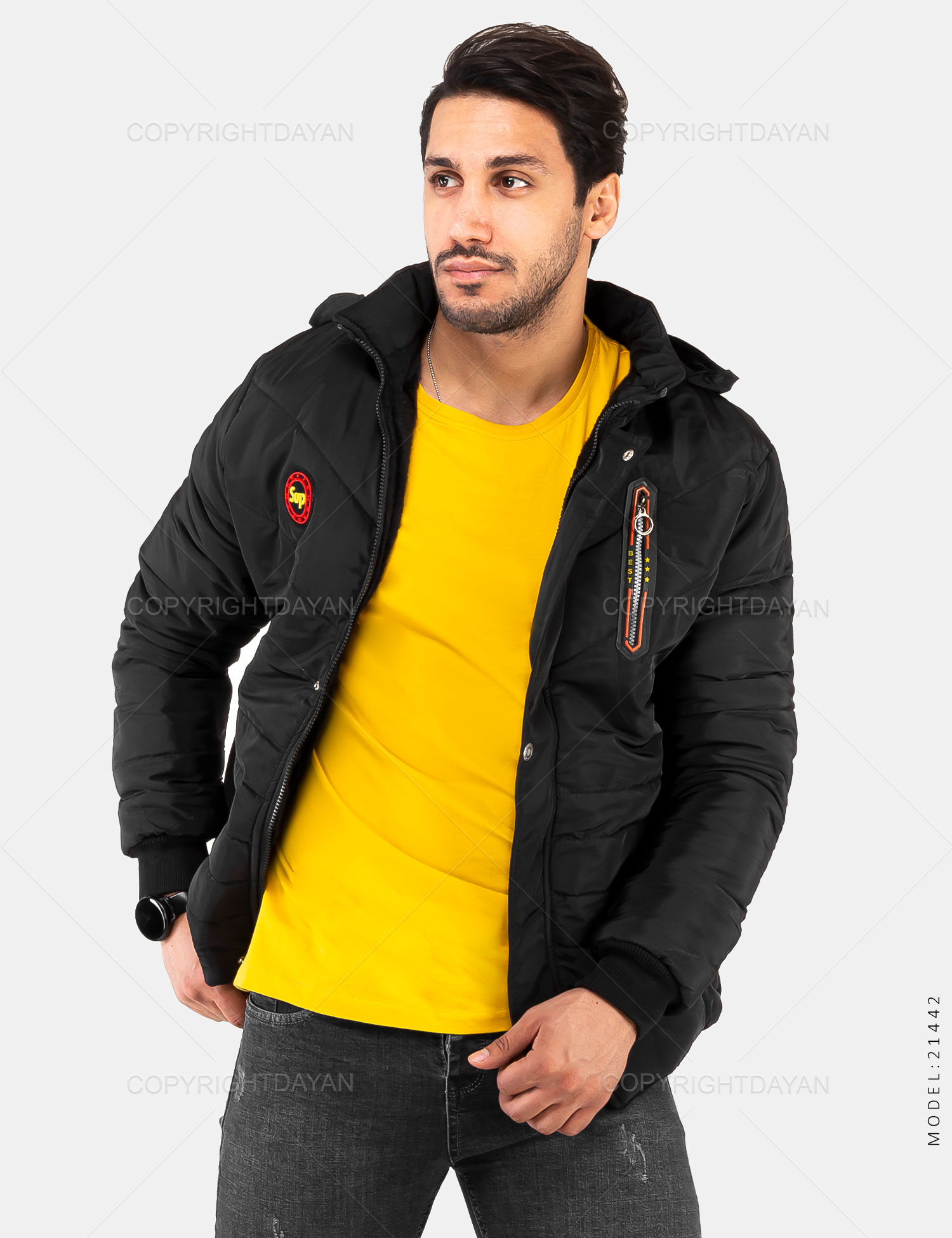 کاپشن مردانه Carlo مدل 21442