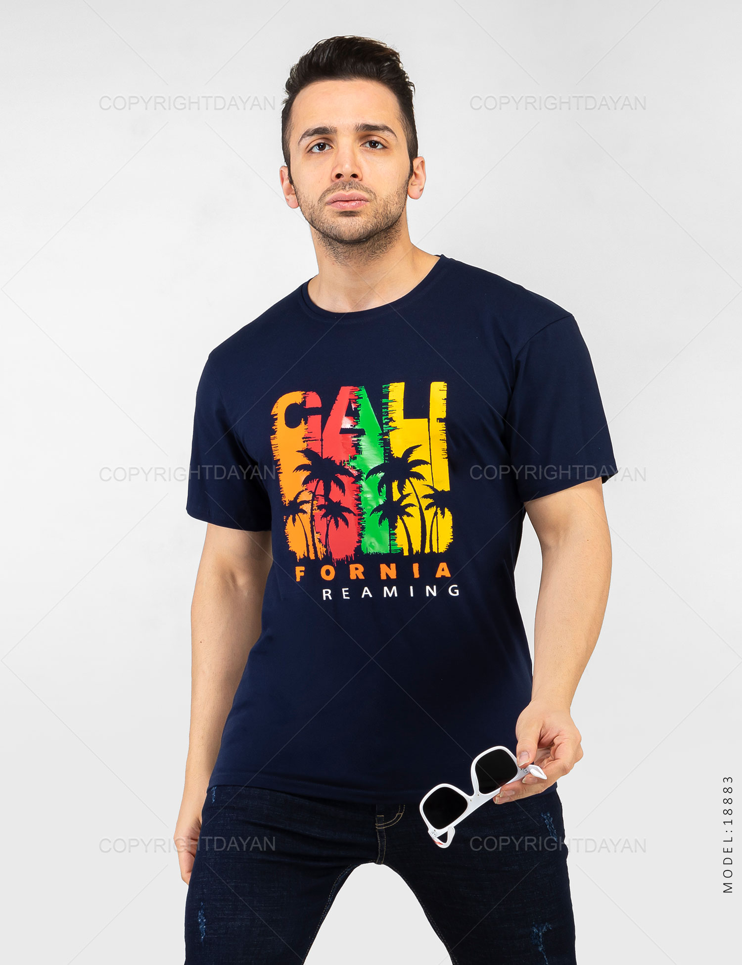تیشرت مردانه California مدل 18883