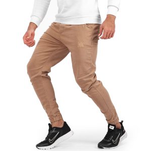 شلوار نیل اسلش مردانه کرمی اسپرت Zima مدل 39934