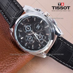 حراج ساعت مچی tissot 1853 (طرح چرم)-مشکی