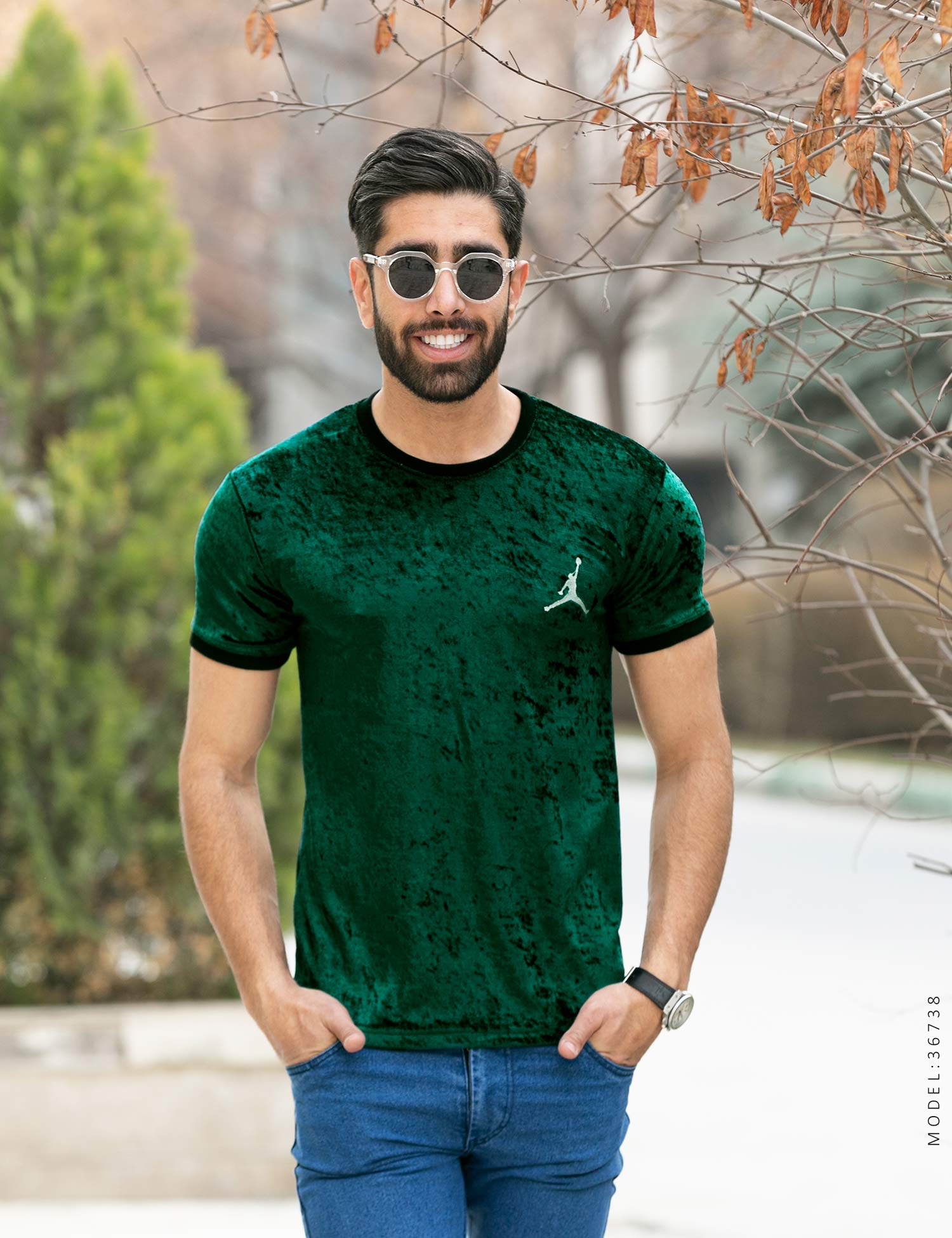 تیشرت مردانه یقه گرد Jordan مدل 36738