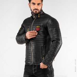 کاپشن چرم مردانه Karen مدل 15728