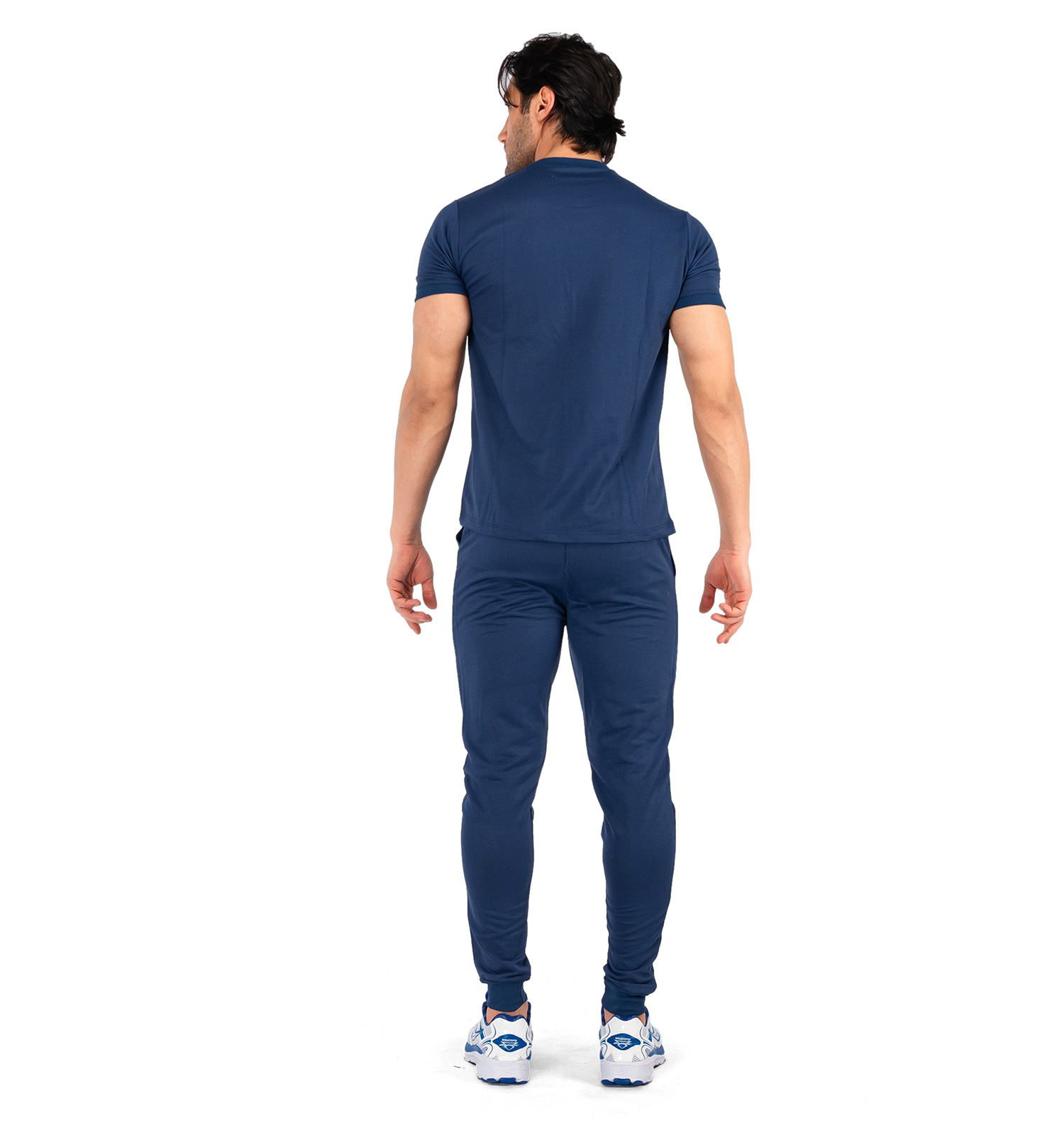 ست تیشرت شلوار مردانه آستین کوتاه Polo ساده یقه گرد مدل 43132