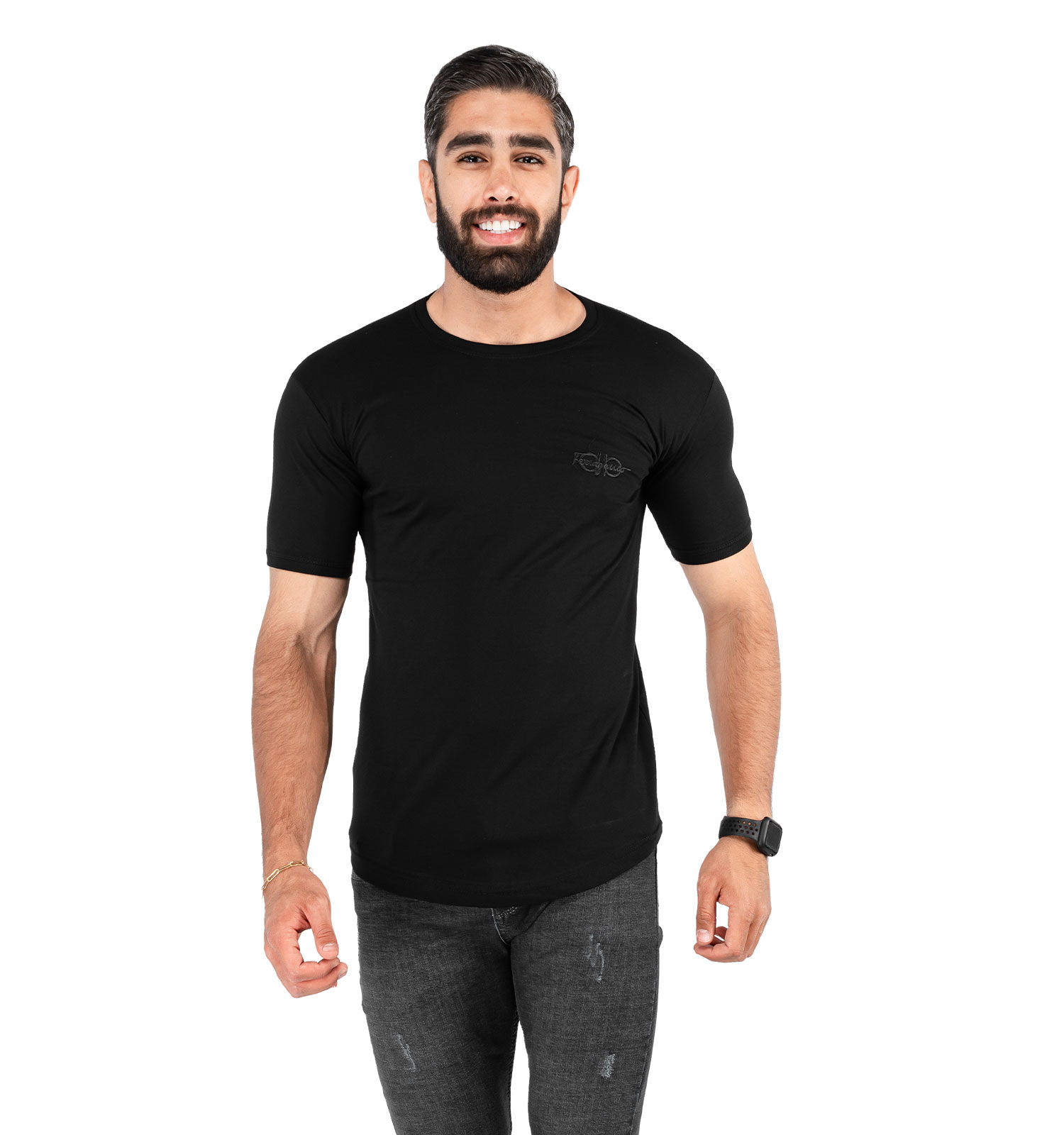 تیشرت مردانه رنگ مشکی Rayan مدل 38041