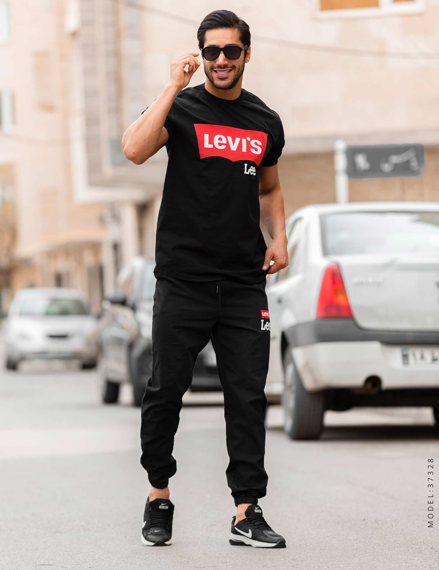 ست تیشرت شلوار اسپرت لی Levi ‘ s مدل 37328