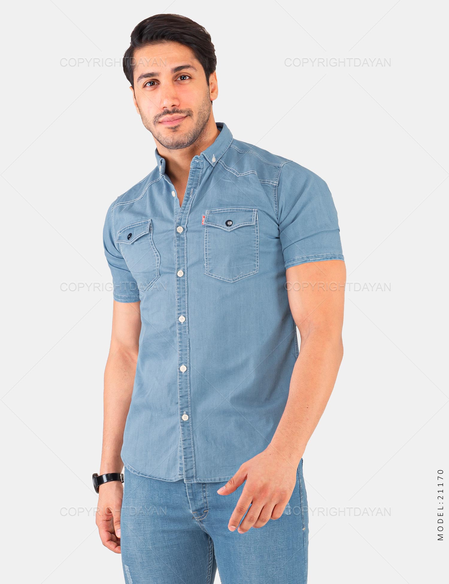 پیراهن مردانه Benson مدل 21170