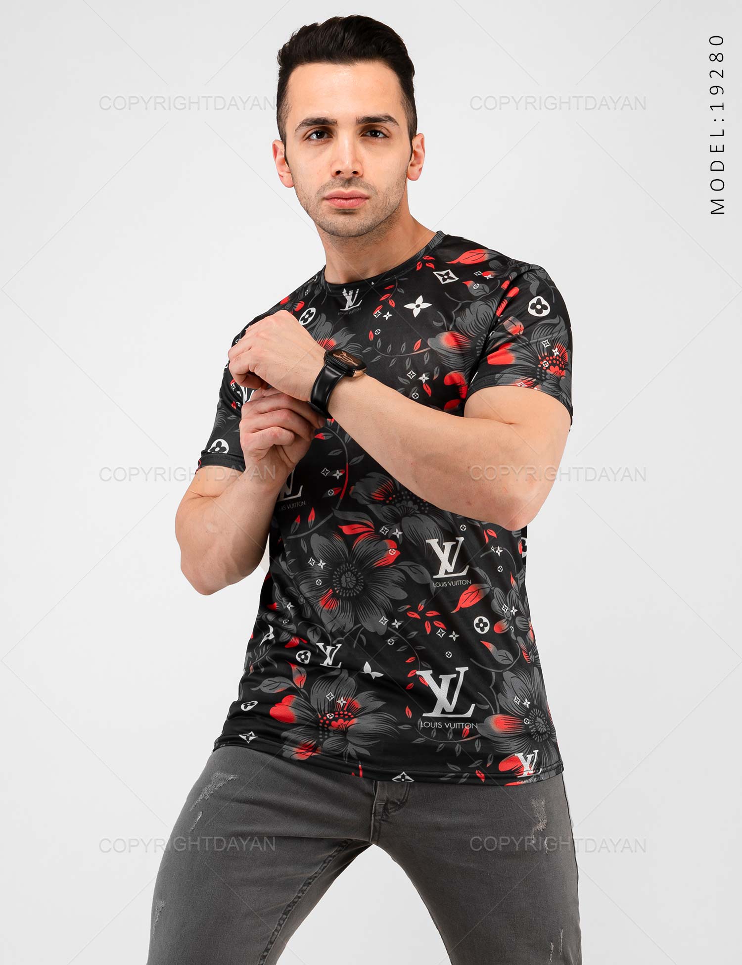 تیشرت مردانه Louis Vuitton مدل 19280