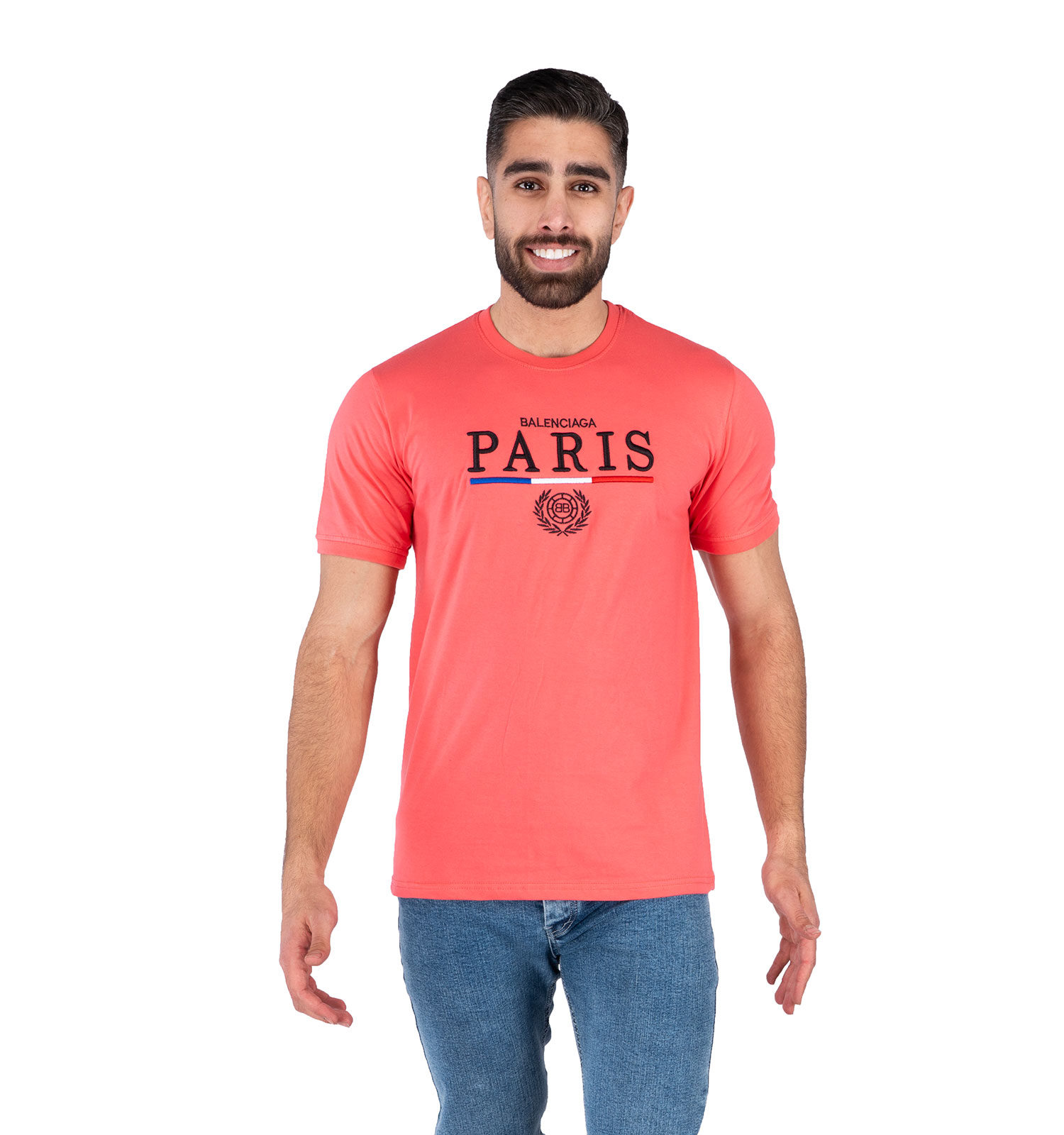 تیشرت Paris یقه گرد مردانه ساده مدل 43838