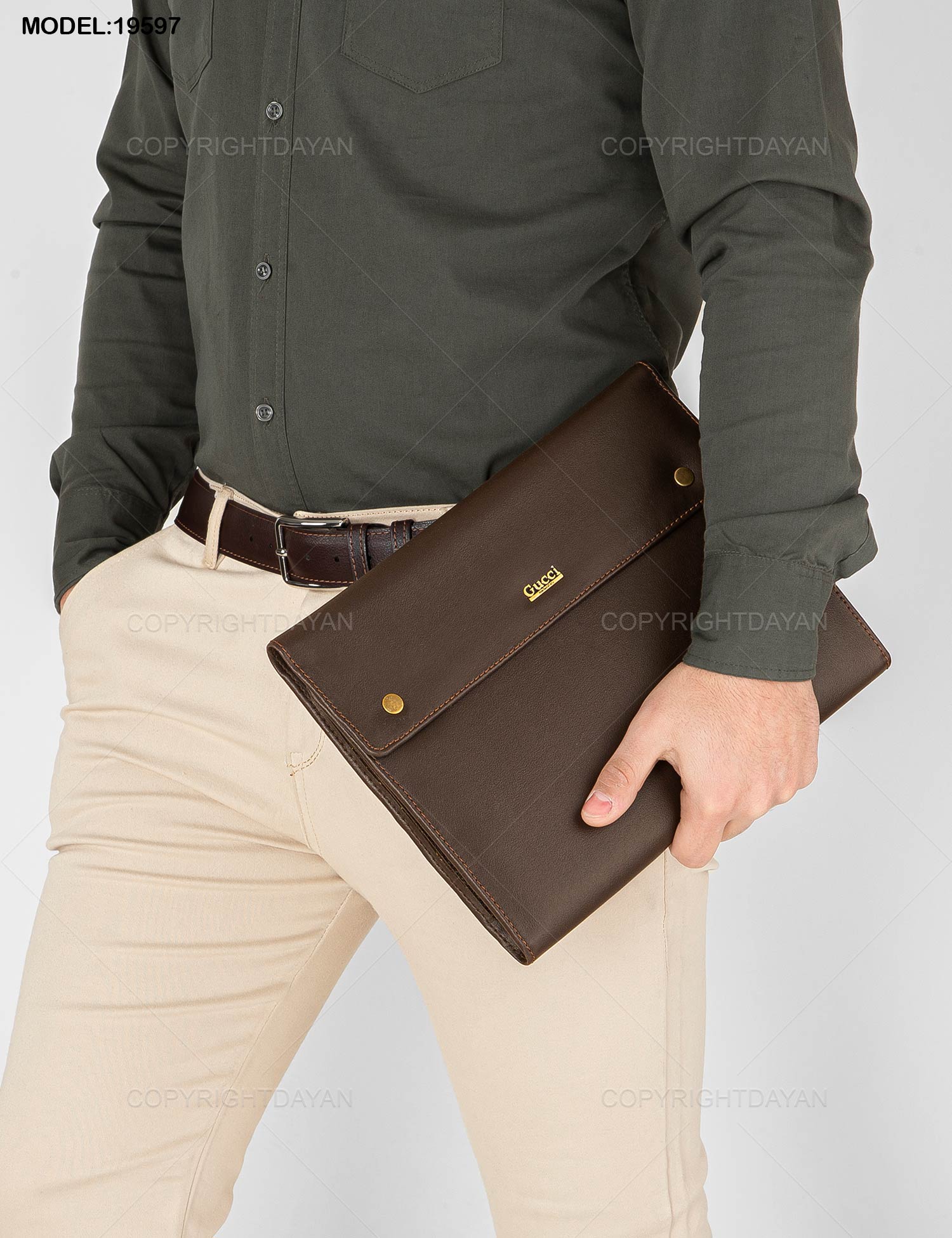 فولدر چرمی Gucci مدل 19597