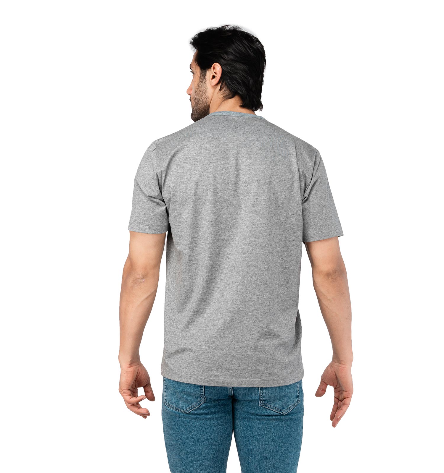 تیشرت Esprit یقه گرد مردانه طوسی ساده مدل 43957