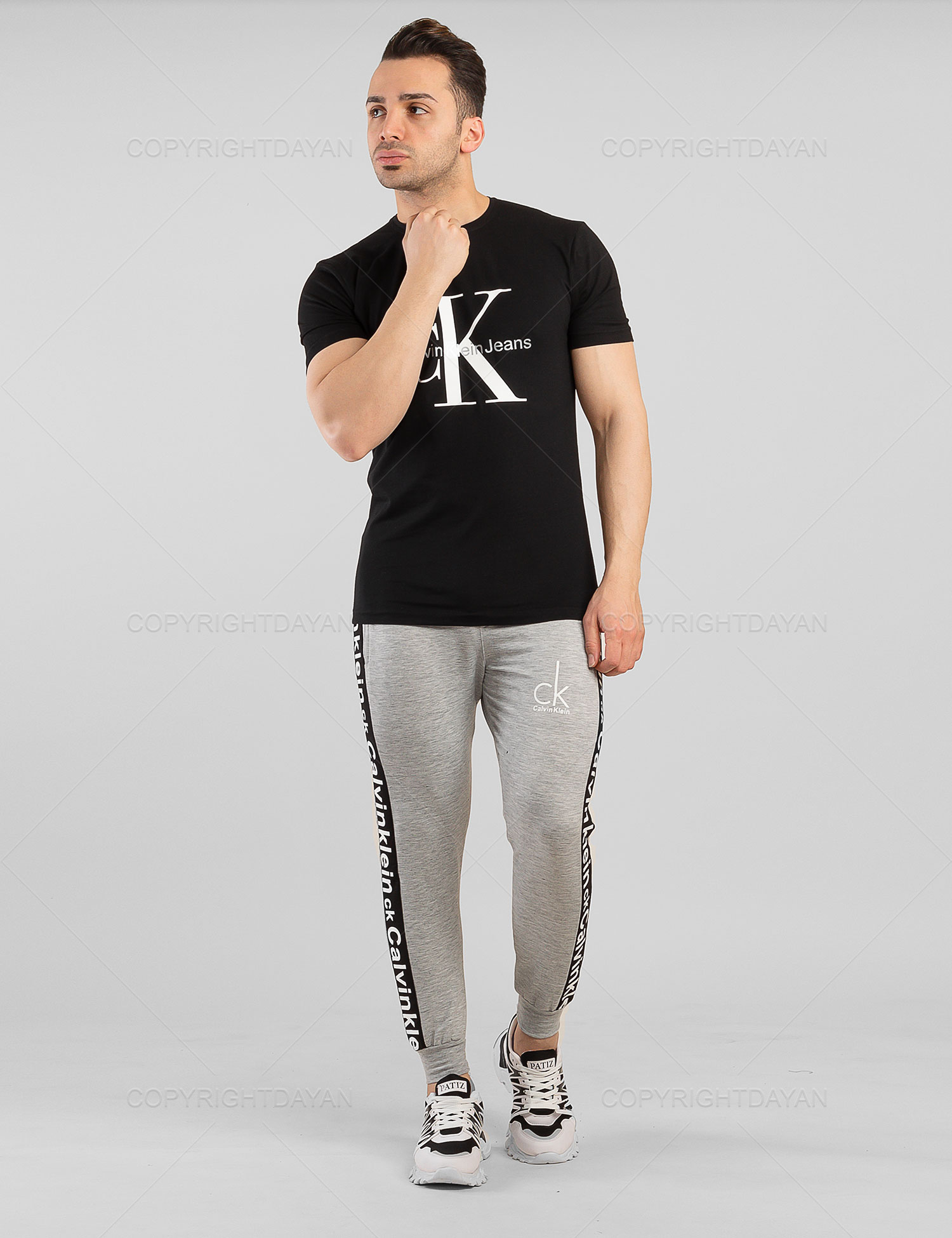 ست تیشرت شلوار مردانه Calvin Klein مدل 13073