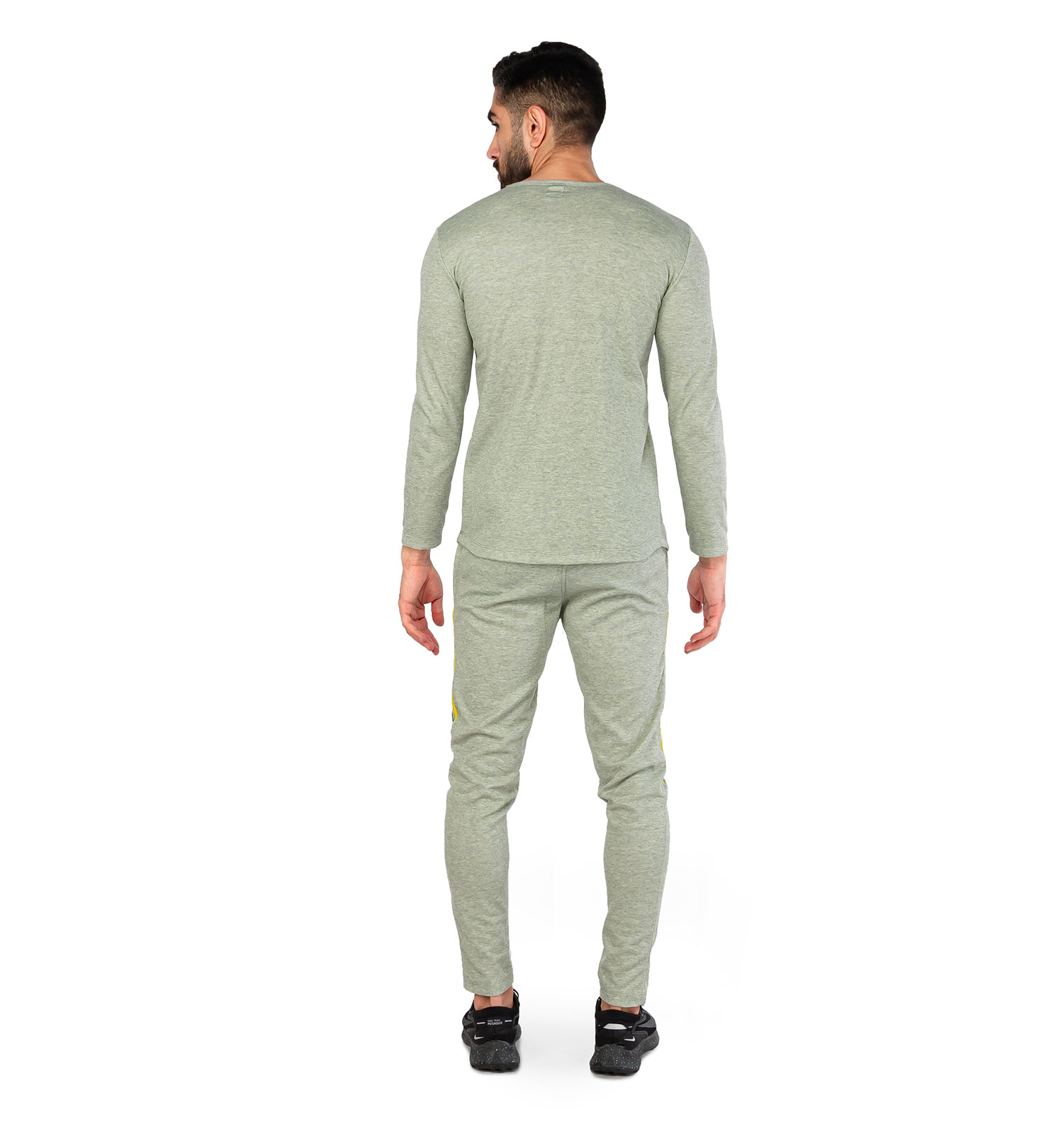ست مردانه بلوز شلوار آستین بلند Nike ساده یقه گرد مدل 44654