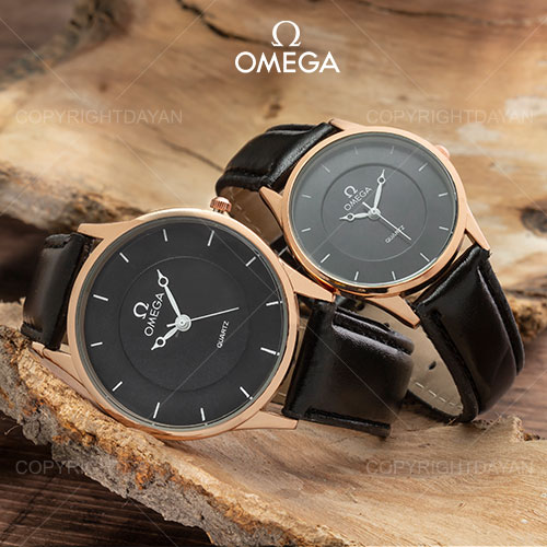 ست ساعت مردانه زنانه Omega مدل W 4437 (مشکی)