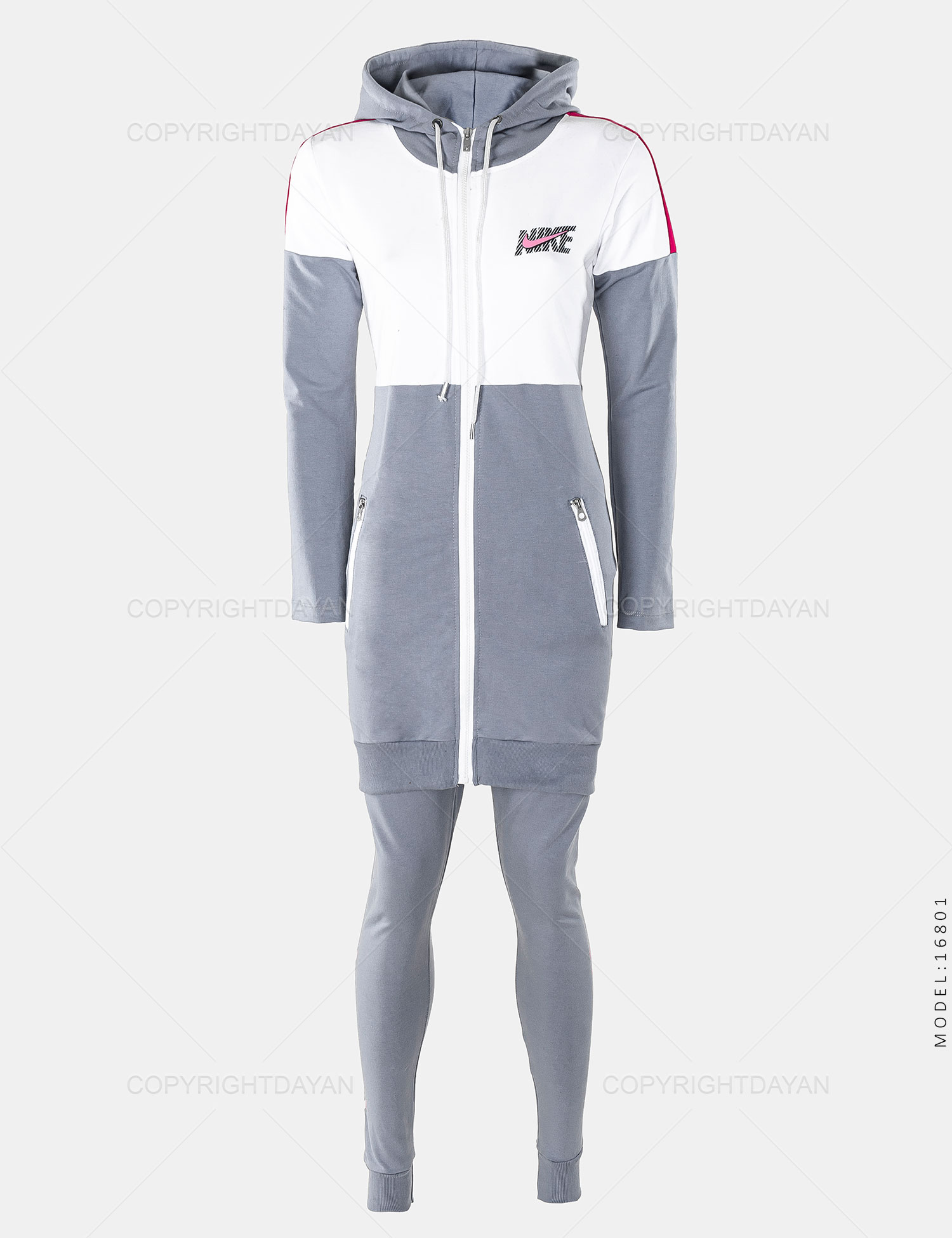 ست مانتو شلوار زنانه Nike مدل 16801