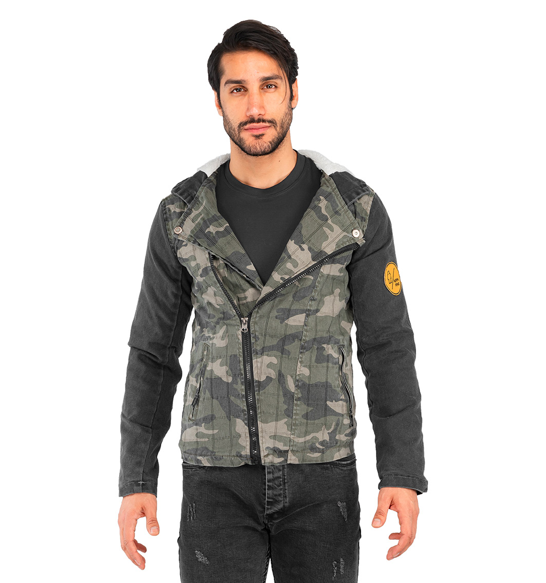 کاپشن کتان مردانه چریکی Stark مدل 40924