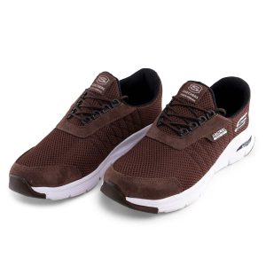 کفش ورزشی Skechers مردانه قهوه ای بندی مدل 44229