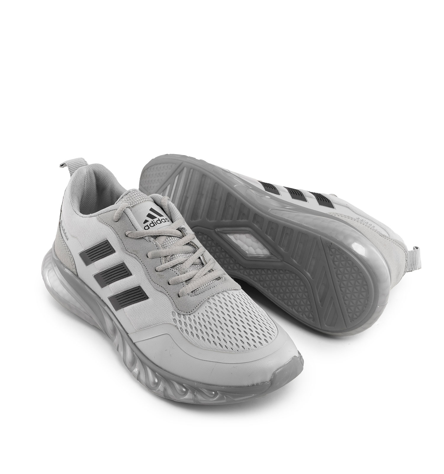 کفش اسپرت Adidas مردانه طوسی بندی مدل 43999